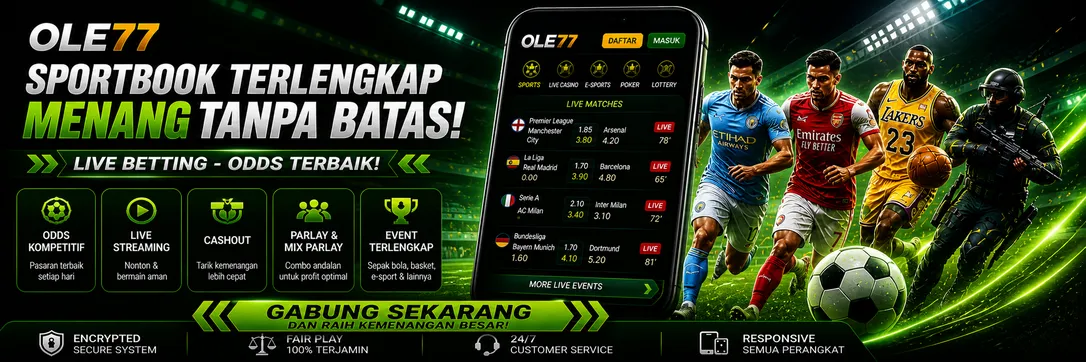 OLE77 sportsbook lengkap taruhan olahraga terbaik