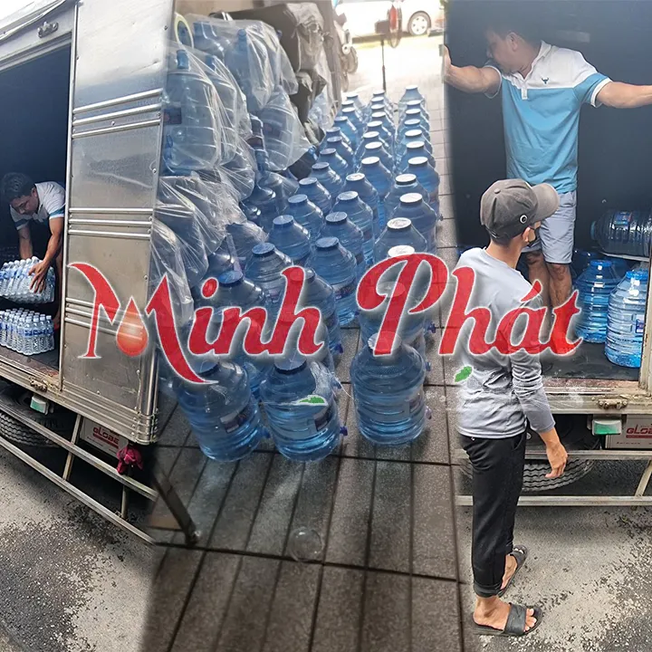 Bình nước đóng bình Nhà máy sản xuất nước Minh Phát